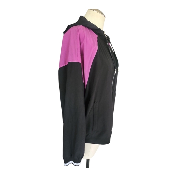 Calvin Klein Black & Pink Bomber Jacket  Stylish & Versatile - Picture 2 of 8